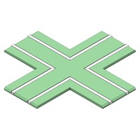 Al profily k zapuštění - SLC PE1213 Profil pro pásky DL 2 track X modul sádrokarton - TLG