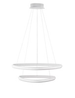 Kruhová - NV 9357061 Závěsné svítidlo ARIES bílý hliník a akryl LED 48W 230V 3000K IP20 stmívatelné - NOVA LUCE