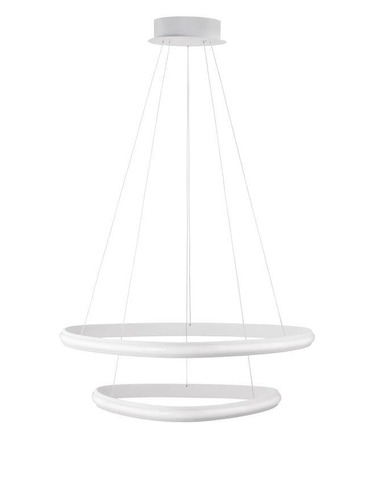 Kruhová - NV 9357061 Závěsné svítidlo ARIES bílý hliník a akryl LED 48W 230V 3000K IP20 stmívatelné - NOVA LUCE - foto 1