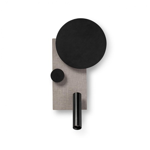 Nepřímé osvětlení - FARO 20066 KLEE levá nástěnná lampa, šedá, se čtecí lampičkou - FARO - foto 1