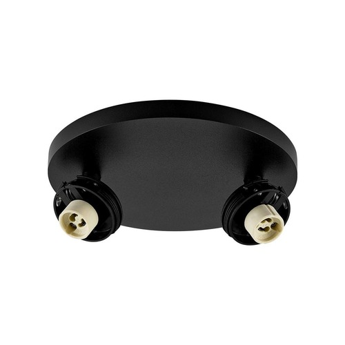 Bodová - IMPR 348273 Deko-Light stropní přisazené svítidlo Can Tilt kulaté základna, 2x 7,5 W GU10, černá - foto 1