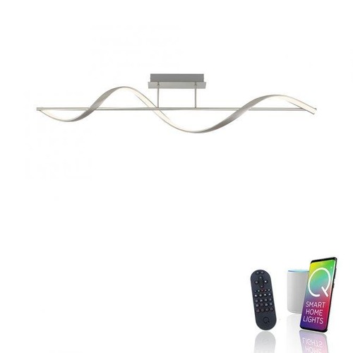 Smart Home Paul Neuhaus - PN 6385-55 Paul Neuhaus LED stropní svítidlo Q-SWING stříbrná stmívatelné Smar Home ZigBee 2700-5000K - PAUL NEUHAUS - foto 1