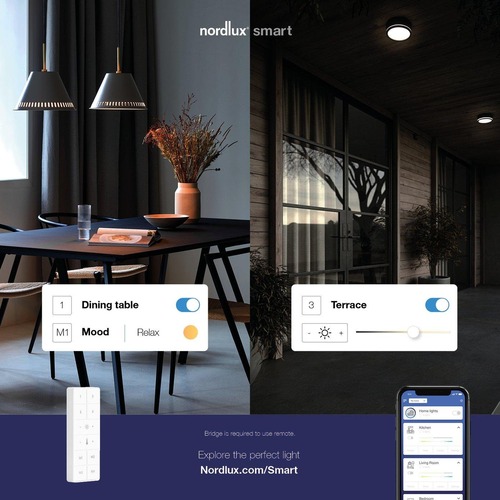 Bluetooth - NOR 2015700001 Smart dálkové ovládání bílá - NORDLUX - foto 1