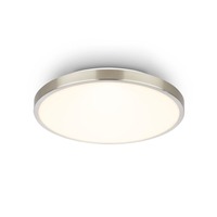 Kruhová - BRILO 3901012 BRILONER Competo stropní svítidlo pr.24 cm - 12W, 1300lm, LED, teplá bílá, matný nikl 3901012