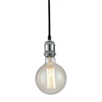 Subtilní - FAN I-VINTAGE-PD CR Závěsné svítidlo VINTAGE chrom, 1xE27, 126 cm - FANEUROPE
