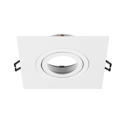 Hranatá - LA 1007634 NEW TRIA® 75 XL kroužek pro vestavbu do stropu, D: 11 Š: 11 H: 2,6 cm, bílá - BIG WHITE (SLV) - foto 1
