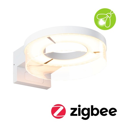 Nástěnná - P 93114 LED venkovní nástěnné svítidlo Smart Home Zigbee 3.0 Capea pohybové čidlo neláká hmyz IP44 231mm CCT 12,5W 230V bílá hliník - PAULMANN - foto 1