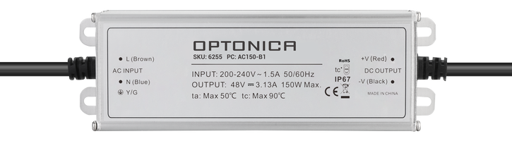 Voděodolný - Vodotěsný zdroj LED IP67 150W 48V 3.125A 3 roky záruka