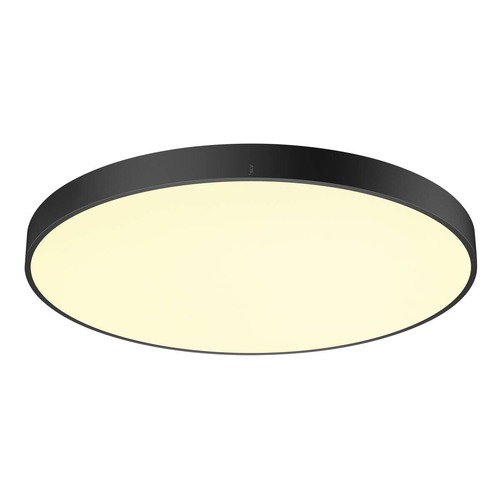 Kruhová - LA 1007312 MEDO® PRO 90 stropní nástavbové svítidlo, kulaté, 3000/4000K, 74W, fáze, 80°, UGR<19, černá - BIG WHITE (SLV) - foto 1