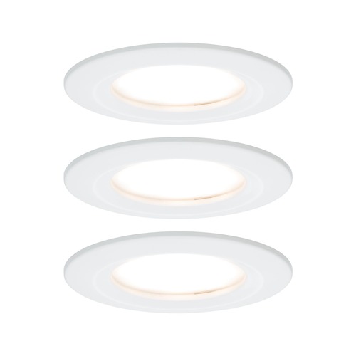 Koupelnová - P 93496 Vestavné svítidlo LED Nova kruhové 3x6,5W bílá mat nevýklopné 3-krokové-stmívatelné - PAULMANN - foto 1