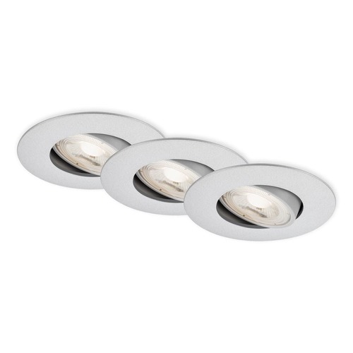 Kruhová - BRI 7602034 LED vestavné svítidlo 4,4 cm 3x 4,9 W 480lm chrom - BRILONER - foto 1