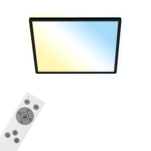 Hranatá - BRILO 7060-015 CCT svítidlo LED panel, 42 cm, 22 W, 3000 lm, černá - BRILO - foto 1