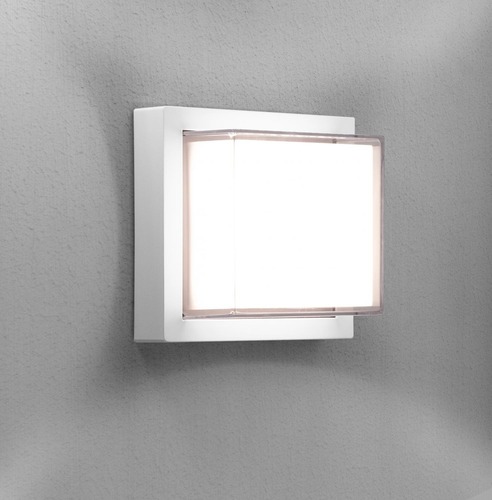 Nástěnná - CEN PASBI-101640 PURA LED venkovní nástěnné svítidlo Square bílá 10W 4000K IP65 - CENTURY - foto 1
