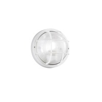 S vyšším krytím - FAN I-TURTLE-PL-BCO Stropní svítidlo sklo TURTLE bílá, 1xE27, 185 mm, plastové těleso, IP54, třída II - FANEUROPE