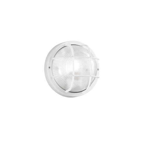 S vyšším krytím - FAN I-TURTLE-PL-BCO Stropní svítidlo sklo TURTLE bílá, 1xE27, 185 mm, plastové těleso, IP54, třída II - FANEUROPE - foto 1
