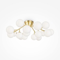 Downlight - M MOD545CL-20BS Stropní svítidlo Dallas 20xG9 max 28W opálové sklo mosaz kov designové - MAYTONI