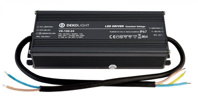 Stabilizované napětí - IMPR 872087 Deko-Light napájení IP CV V6-150-24 konstantní napětí 0-6250 mA IP67 24V DC 150W