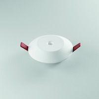 Sádrová - FAN INC-HALL-R1C Vestavné LED svítidlo Hall (kulaté, bílá sádra) 5 W, 530 lm, 3000 K, včetně driveru, pr. 130 mm - FANEUROPE