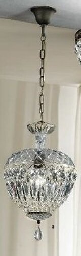 Dekorativní - OR HL 6-1498/1 Závěsné svítidlo 1xE27 antik/křišťálové závěsy, průměr 25cm - ORION - foto 1