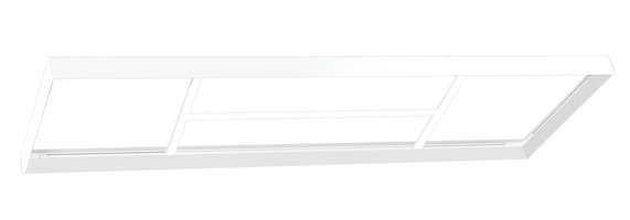 Pro LED panely - CEN KIT-PLFS120B Rám pro povrchovou montáž LED panelu 30x120 celistvý rám bílý - CENTURY