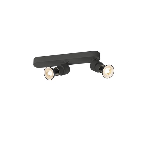 Bodová - LA 1008233 PURI 2.0 Basic nástěnné a stropní svítidlo, asymetrické, kulaté, 2 x max. 6W GU10, černé - BIG WHITE (SLV) - foto 1