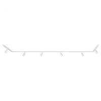 Lištové Briloner 230V - BRILO 8012066 Lištový systém sada 450 cm do U - 6x 230V lišta 1-fázová, 6x spot GU10, bílá - BRILO