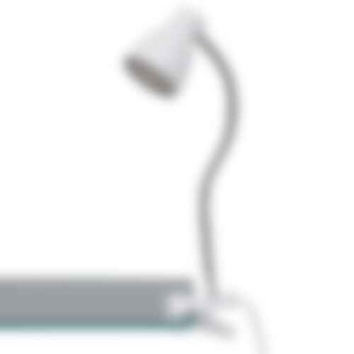Stolní lampy s klipem - BRI 2615-016P LED svítidlo se svorkou 28,5 cm 2,5W 250lm bílé - BRILONER - foto 1