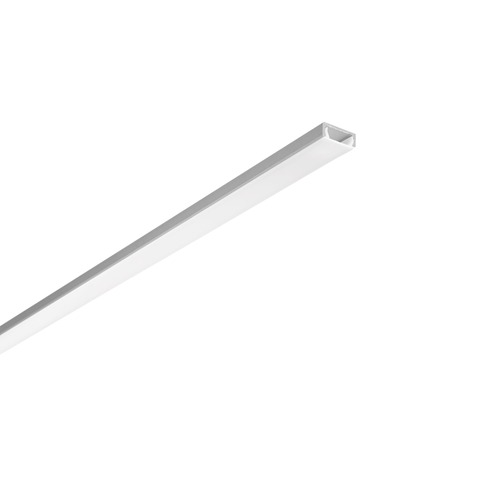 Al profily k přisazení - FAN I-PROFILO-MILANO Profil MILANO, stříbrný, opálový difuzor včetně krytek, 100x1,5x0,6 cm - FANEUROPE - foto 1