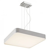 Hranatá - RED R11292 MENSA SQ 48 závěsná česaný hliník 230V LED 56W 3000K - RED - DESIGN RENDL
