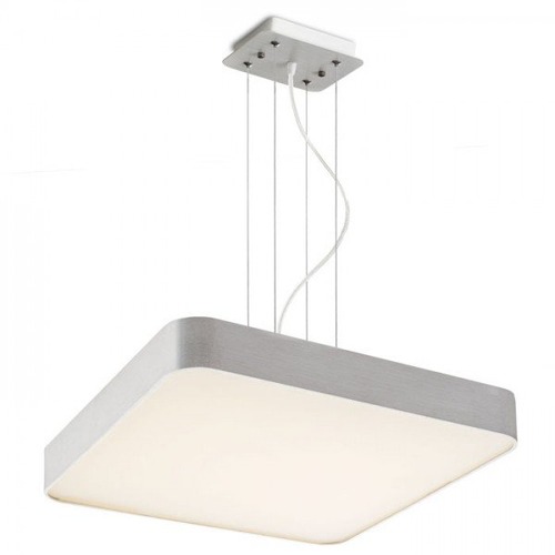 Hranatá - RED R11292 MENSA SQ 48 závěsná česaný hliník 230V LED 56W 3000K - RED - DESIGN RENDL - foto 1