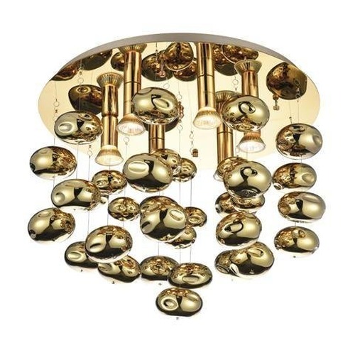 Kruhová - AZZ AZ3072 Stropní svítidlo Luvia (gold) GU10 6x40W IP20 50cm zlaté - AZZARDO - foto 1