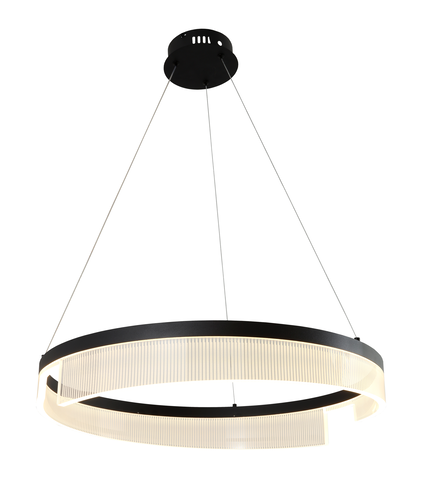 LED závěsná svítidla Optonica - Závěsná LED lampa 23W Sand Black - foto 1
