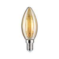 E14 - P 28704 LED svíčka 2,6 W E14 zlatá zlaté světlo - PAULMANN