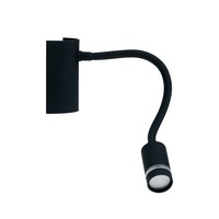 S ramenem - FAN LED-KEPLER-NERO Nástěnné LED svítidlo KEPLER černá, 3 W, 220 lm, 3000 K, 32 x 6 x 9 cm - FANEUROPE