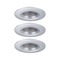 Kruhová - P 92113 Vestavné svítidlo 3ks-sada nevýklopné kruhové 90mm GU10 max. 3x10W 230V matný chrom - PAULMANN