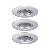 Kruhová - P 92113 Vestavné svítidlo 3ks-sada nevýklopné kruhové 90mm GU10 max. 3x10W 230V matný chrom - PAULMANN