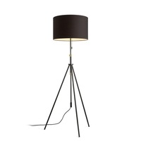 Stojací lampy - RED R14068 LUTON/RON 55 stojanová Polycotton černá/černá/kov 230V E27 11W - RED - DESIGN RENDL