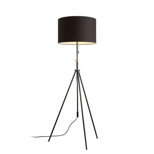 Stojací lampy - RED R14068 LUTON/RON 55 stojanová Polycotton černá/černá/kov 230V E27 11W - RED - DESIGN RENDL - foto 1