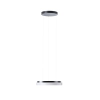 Kruhová - OS COR72802 CORVUS LE1 závěsné plastové svítidlo černá / bílá IP40 4000 K 25W LED - OSMONT