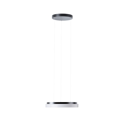 Kruhová - OS COR72802 CORVUS LE1 závěsné plastové svítidlo černá / bílá IP40 4000 K 25W LED - OSMONT - foto 1