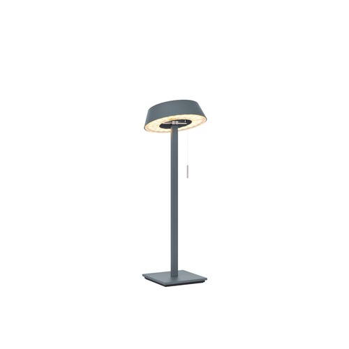 Stolní lampy dekorační - OL 45-883-11-45X VÝPRODEJ VZORKU - Stolní svítidlo GLANCE straight matná šedá 2x LED 2700K 1600lm 24,5W - OLIGO - foto 1
