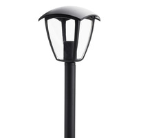 LED zahradní světla - Trávníková lampa 90cm Matt Black 1xE27