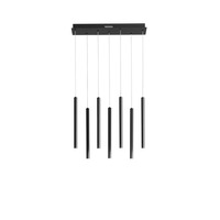 Dekorativní - FAN LED-PYPE-SQ7-NER Závěsné svítidlo LED PYPE černá 35 W 3290 lm CCT 56,5 x 200 cm - FANEUROPE