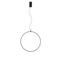 Kruhová - FAN LED-TOORX-S60-NER Závěsné svítidlo LED TOORX černá 30 W 3580 lm CCT 60 x 210 cm - FANEUROPE