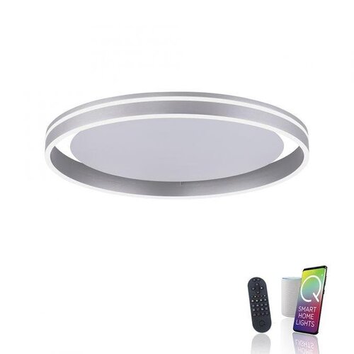 Kruhová - PN 8416-55 Q-VITO LED stropní svítidlo Smart-Home s měnitelnou teplotou chromatičnosti a změnou barev s pamětí a ovladačem stmívání ZigBee 2700-5000K - PAUL NEUHAUS - foto 1