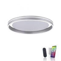 Kruhová - PN 8416-55 Q-VITO LED stropní svítidlo Smart-Home s měnitelnou teplotou chromatičnosti a změnou barev s pamětí a ovladačem stmívání ZigBee 2700-5000K - PAUL NEUHAUS