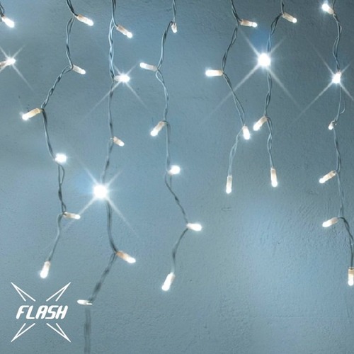 Venkovní krápníky - DLED IFNX0309 LED světelné krápníky, FLASH, 3x1m, ledově bílá, 174 diod, IP67 - foto 1