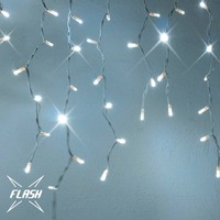 Venkovní krápníky - DLED IFNX0309 LED světelné krápníky, FLASH, 3x1m, ledově bílá, 174 diod, IP67