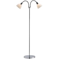 Stojací lampy - NOR 63224033 Stojací lampa Ray 2x40W E14 chrom opál - NORDLUX