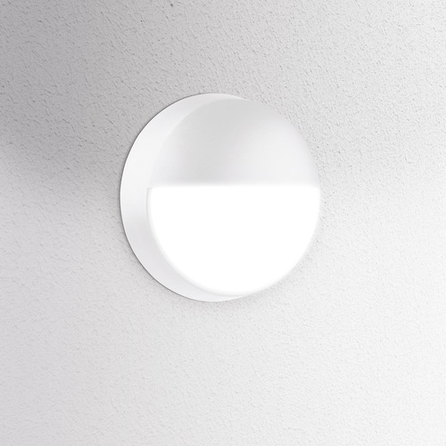 Nástěnná - CEN OSTOBP-1421500 Venkovní nástěnné LED svítidlo kulaté OASI CCT 14W 3000/4000/6500K IP54 bílá - CENTURY - foto 1